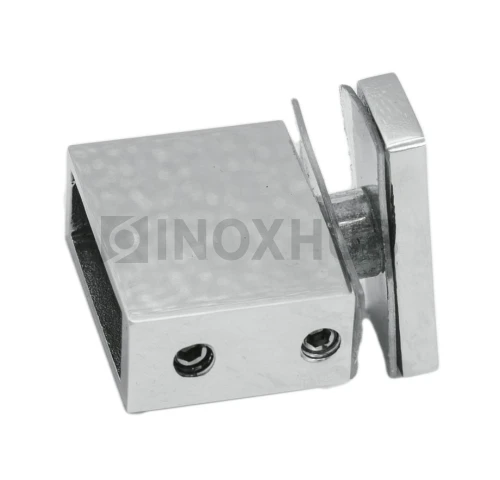 Держатель стекла (342 PSS) через отверстие, штанга 30×10 мм, нерж. сталь полированная