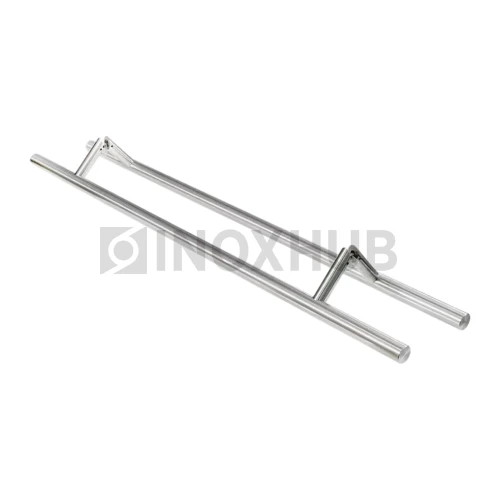 Ручка под 45° (670-800 SSS) 32×625×800 мм, стекло 8-12 мм, нерж. сталь матовая