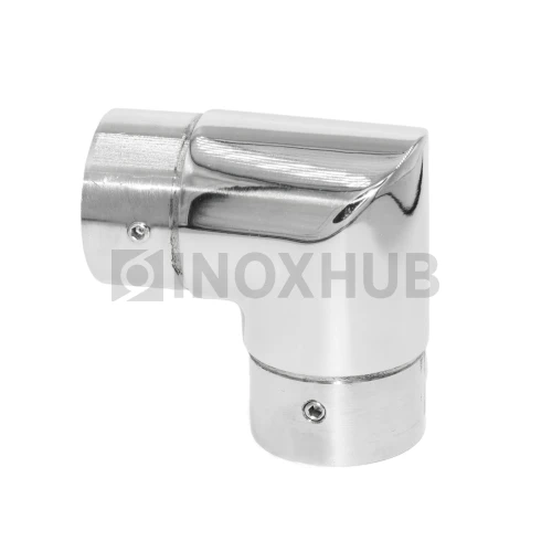 Отвод для поручня с пазом, Ø48.3 мм, AISI 304, GRIT 600