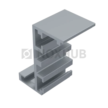 Комплект (802-6000 AL) Z-обр. дверной коробки, L=6120 мм, Анодированный алюминий 
