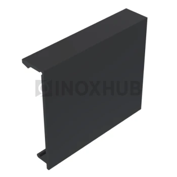 Комплект крышек (44К-3000 RAL) профиль 44, L=3000мм (2 шт), RAL 9005 Черный мат