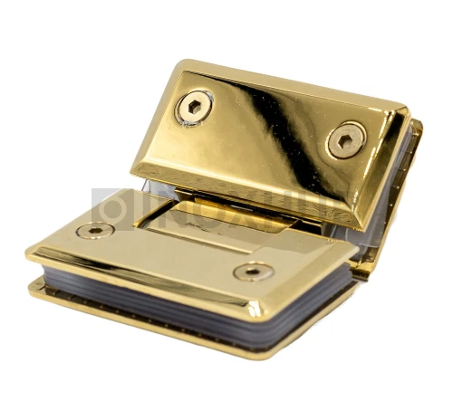 Петля (302 Gold) стекло-стекло 135°, под Золото