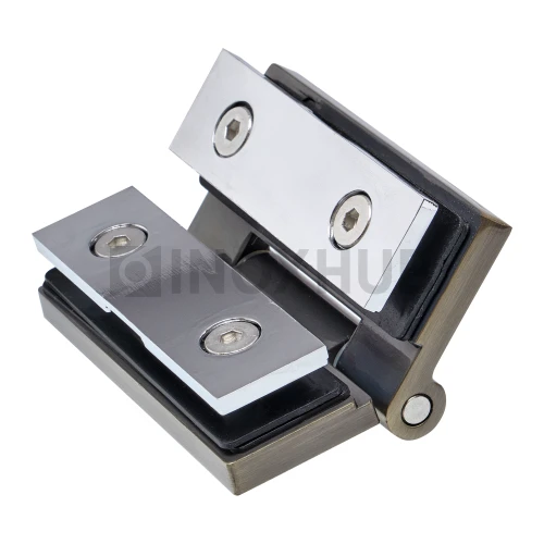 Петля (515 Bronza) стекло-стекло, открывание наружу, под Бронзу