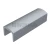 П-поручень под уплотнитель, под стекло 10 мм, L=6000, Анодированный алюминий