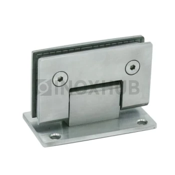 Петля (301 SSS) стена-стекло (без фаски) двустороннее крепление, нерж. сталь матовая