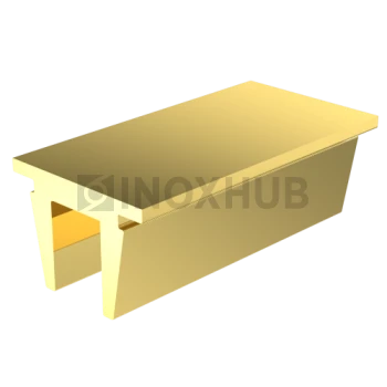 Заглушка (764 Gold) для профиля 763 756, L=1000 мм, алюминий, под Золото