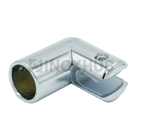 Держатель стекла (914АV PC) торцевой с выносом, штанга Ø19 мм, полированный хром