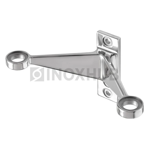 Крепление рутеля двойное на алюминиевый фасад, AISI 304, GRIT 600