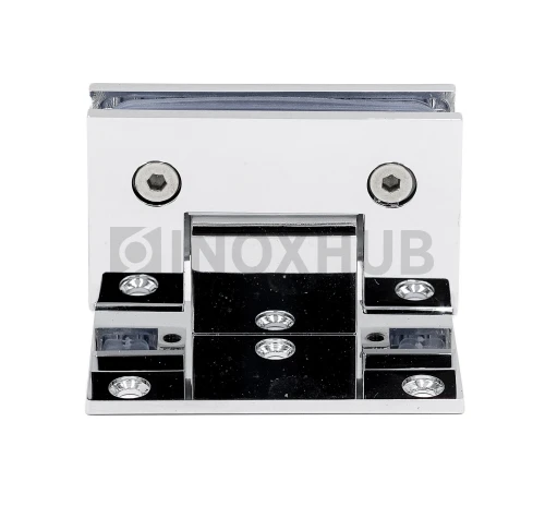 Петля (305 PBrass) стена-стекло (без фаски) односторонее крепление, латунь, полированный хром