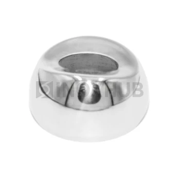 Соединение поручня со стойкой штамп. под 90°, Ø38.1 мм, AISI 316, GRIT 600