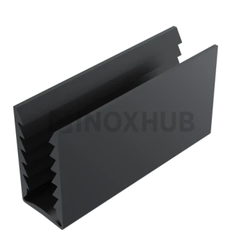 Уплотнитель в профиль 587 (30×17), ПВХ черный, 1 пог.м