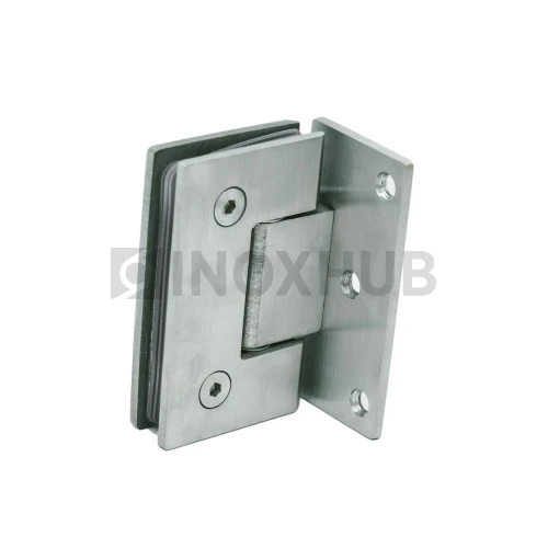 Петля (305 SSS) стена-стекло (без фаски) одностороннее крепление, нерж. сталь матовая