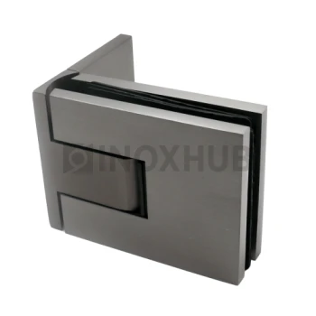 Петля (521 GM) стена-стекло 180°, нерж. сталь, антрацит