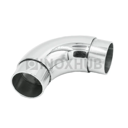 Отвод со вставками, Ø42.4×1.5 мм, AISI 304, GRIT 600