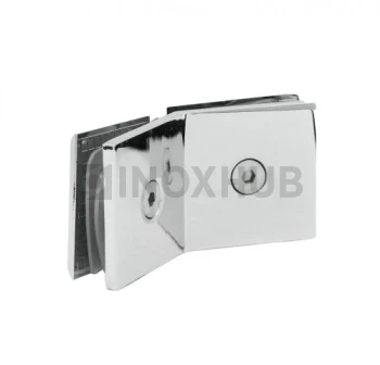 Коннектор (726 PC) стекло-стекло 135°, полированный хром