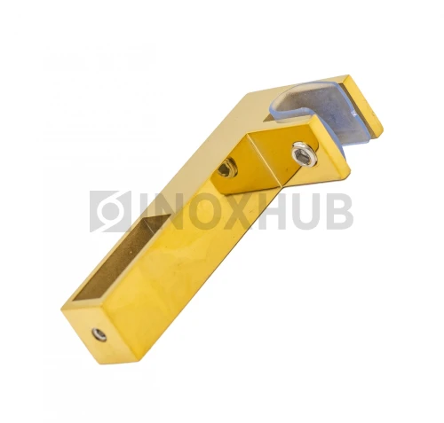 Держатель стекла (346 Gold) горизонтальный, штанга 30×10 мм, под Золото