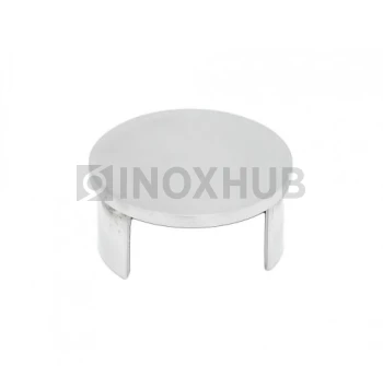 Заглушка для поручня с пазом, Ø48.3 мм, AISI 304, GRIT 320