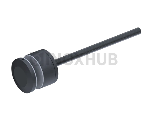 Точечный стеклодержатель с доп. регулировкой, стекло 6.0-30.0 мм, М10, AISI 304, Черный мат