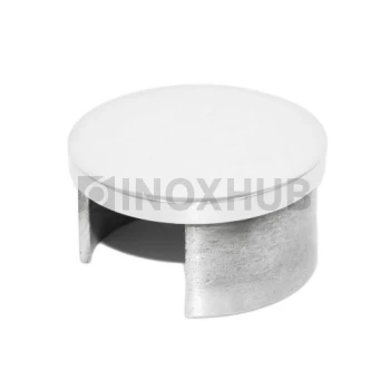 Заглушка для поручня с пазом, Ø48.3 мм, AISI 304, GRIT 600