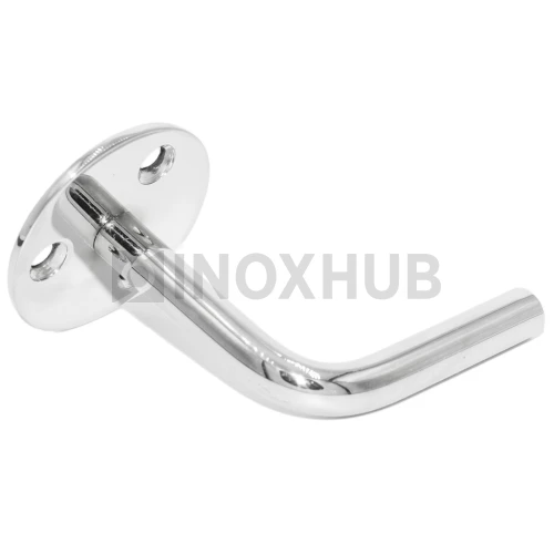 Крепление пристенного поручня без ложемента сварное, AISI 316, GRIT 600