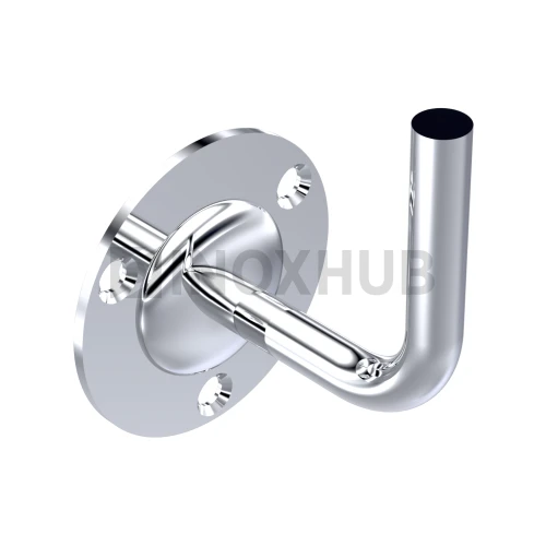 Крепление пристенного поручня без ложемента сварное, AISI 304, GRIT 600