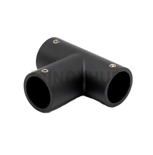 Соединитель-тройник (902 BLC) штанга Ø19 мм, Черный мат
