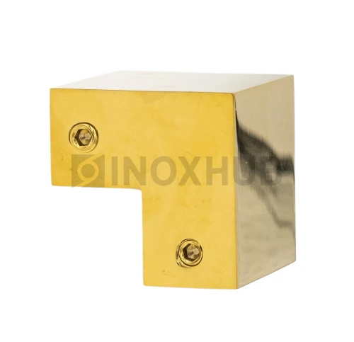 Соединитель штанги 90° (340 Gold), штанга 30×10 мм, под Золото