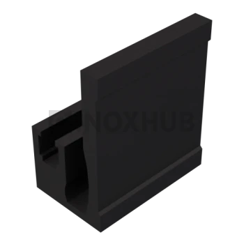 Профиль-упор на стену (716 BLC), L=2200, алюминий, Черный мат