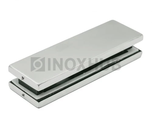 Ответная часть (150K SSS) на стекло для замка центрального, нерж. сталь матовая