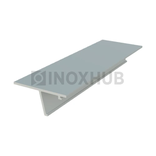 Крышка 28.5 на профиль 102 для стекла 10-12 мм, L=3000, Анодированный алюминий